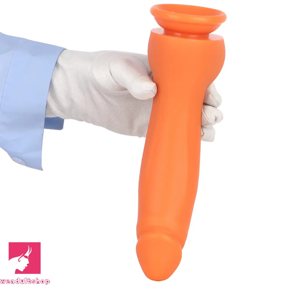 9.44in Manual Thick Upturned Silicone Soft Big Dildo For Anal Vaginal Cock