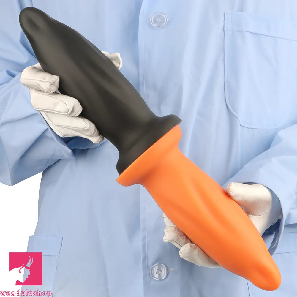 7.67in Liquid Silicone Thick Soft Dolphin Animal Dildo For Cock Orgasm
