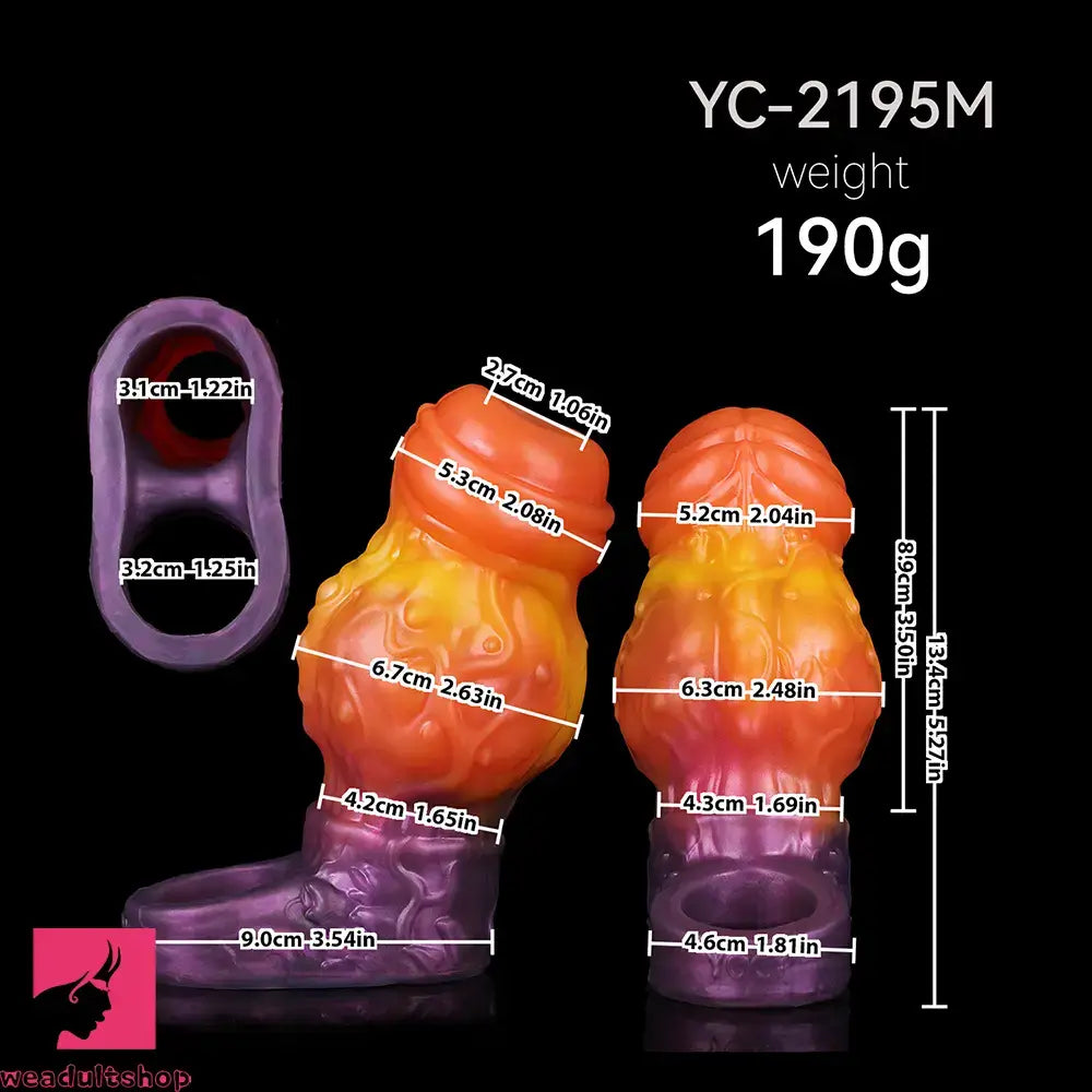 4.4in 5.27in 6.25in Dog Knot Monster Dildo Sleeve For Adult Love Toy