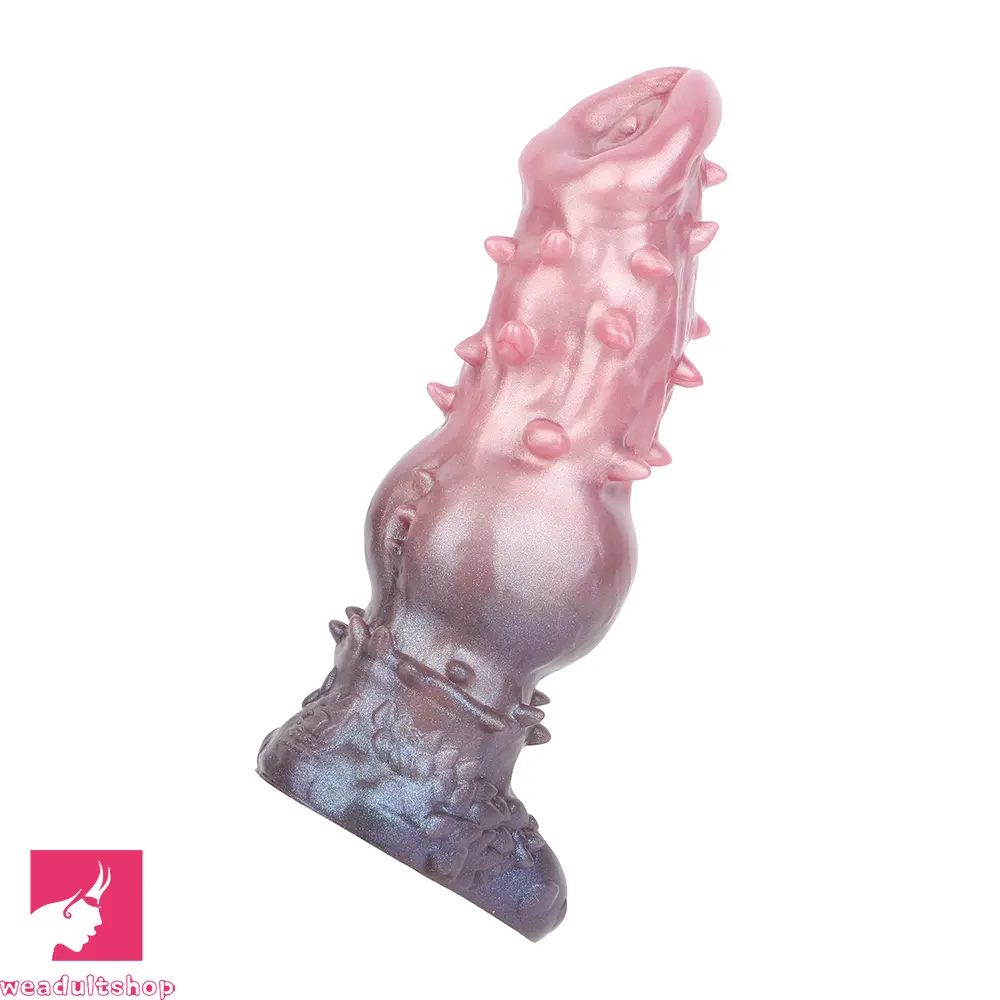 7.48in Spiked Fantasy Penis Sleeve With Cock Ring Dildo For Intimation