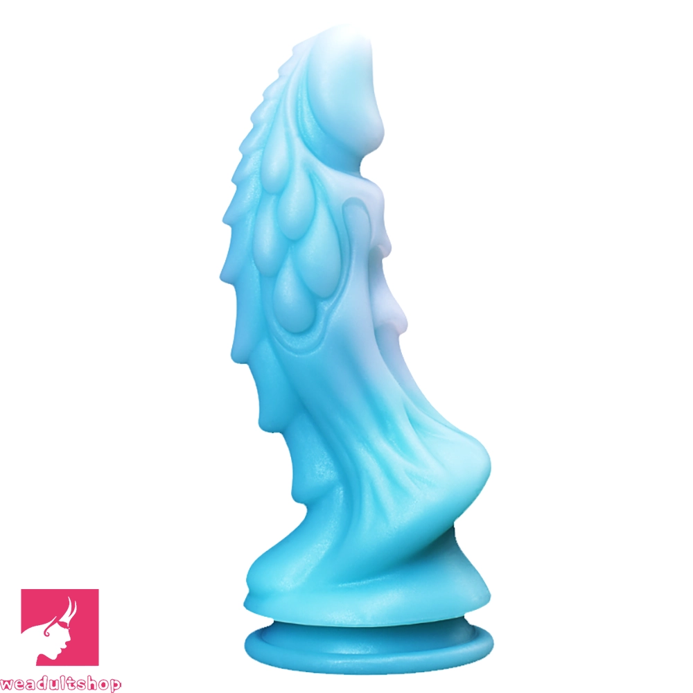 8.66in Luminous Soft Dragon Glowing Dildo Silicone Sex Toy For Prostate