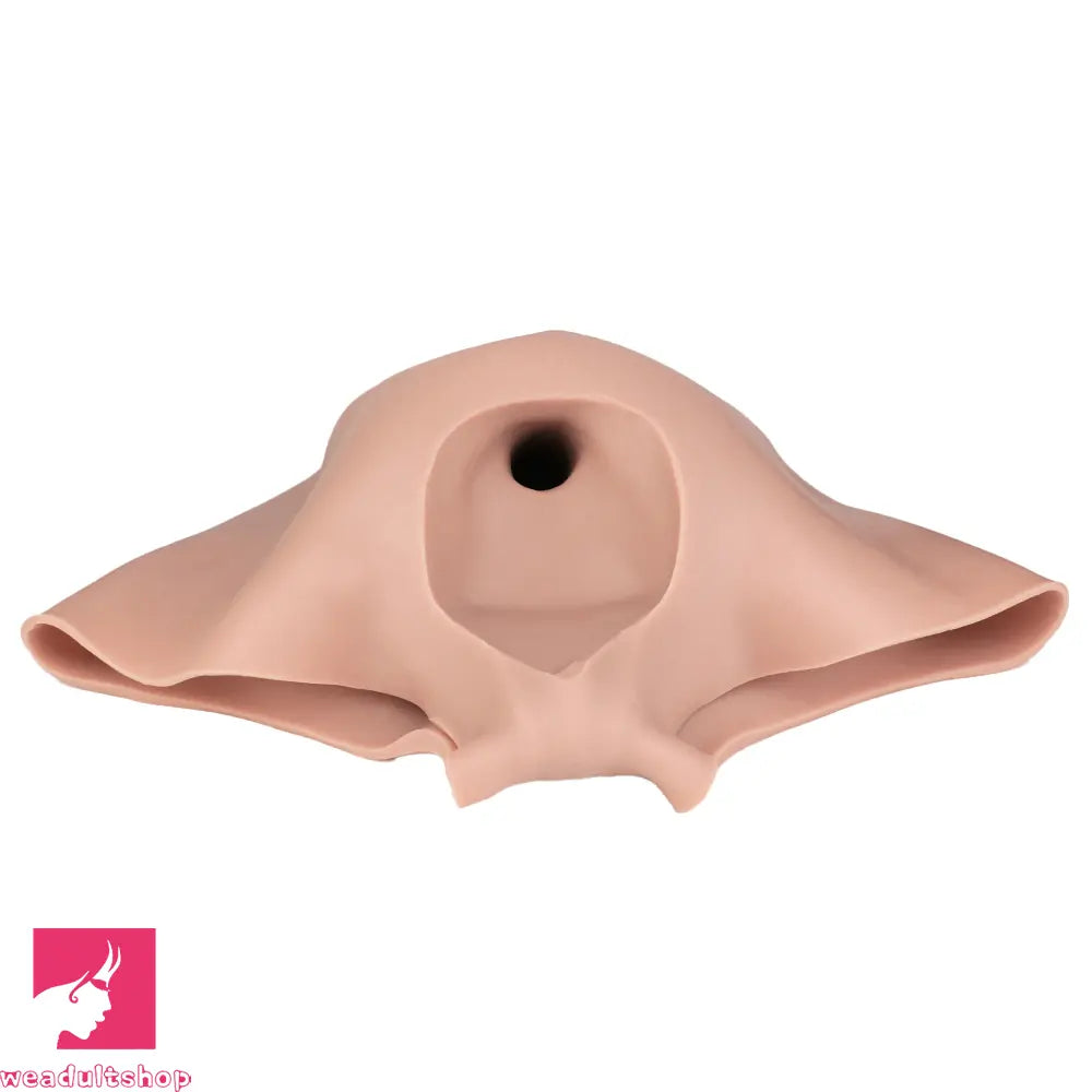 8.86in Hollow Penis Dildo Sleeve Silicone Floppy Pants Thickened Mid-Range