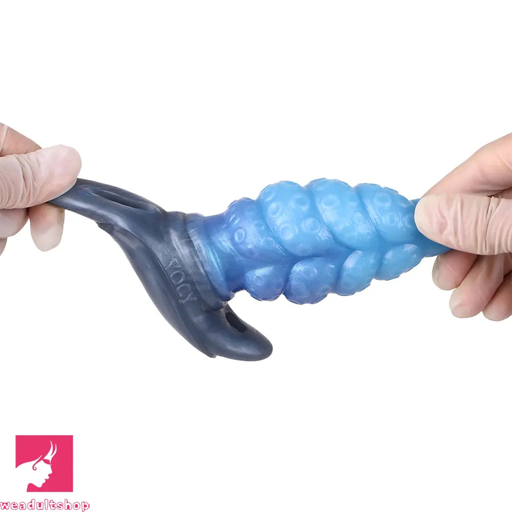 2.91in-9.05in Octopus Vibrating Anchor Dildo Anal Plug Wearable Mouth Gag