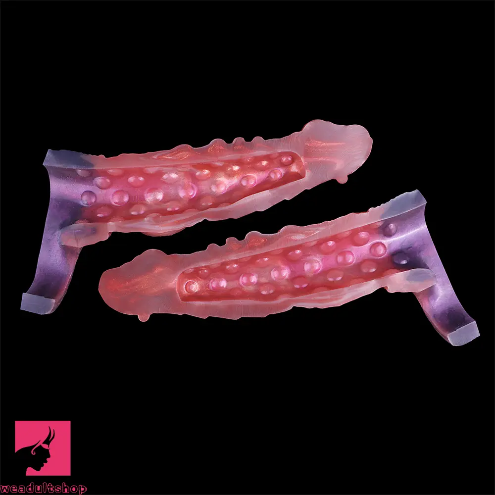 6.85in 8.11in 9.84in Dragon Monster Knot Silicone Dildo For Sleeve Sheath