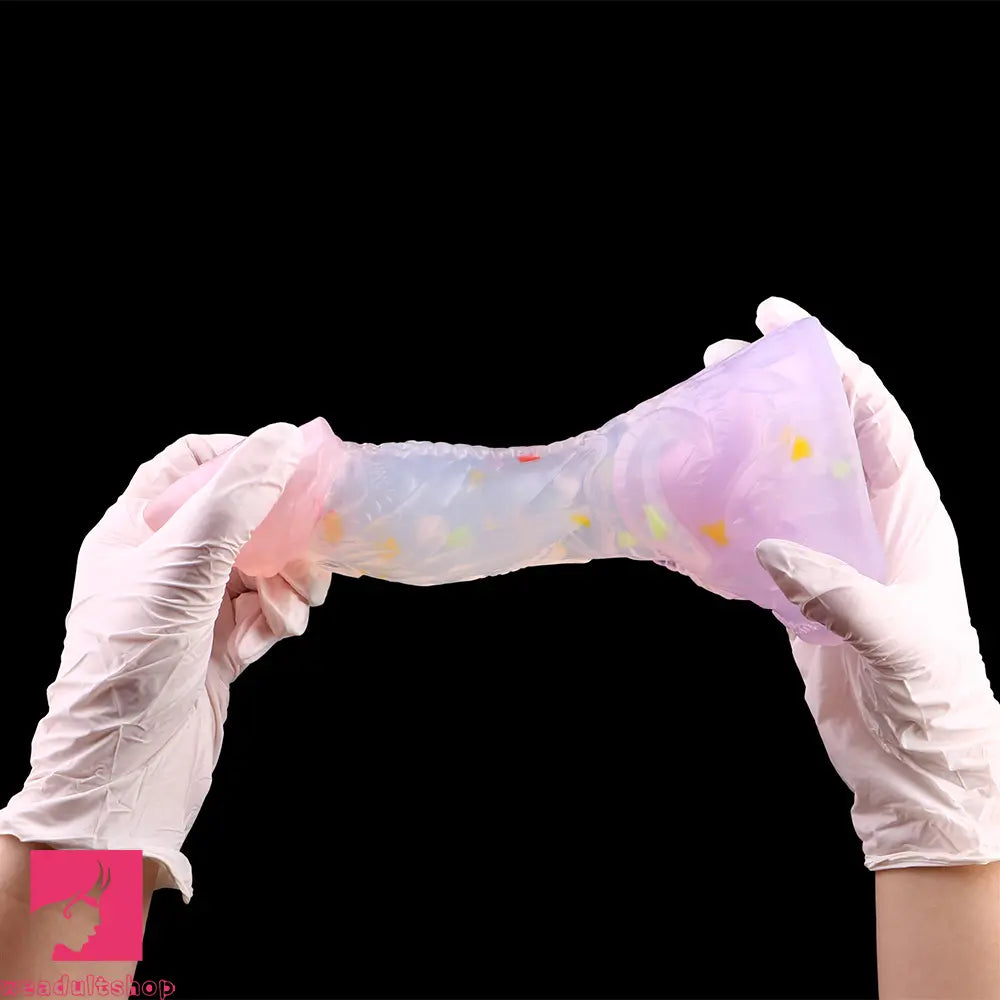 4.72in 5.9in 7.08in 8.66in Silicone Fantasy Soft Women Dildo With Key Chain