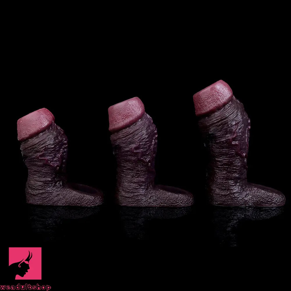 4.09in 4.64in 5.51in Lifelike Cock Soft Silicone Flexible Real Dildo Sleeve