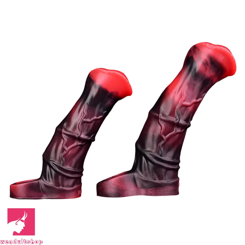 5.58in 7.17in Silicone Horse Dildo Sleeve Vibrating Hollow Waterproof Dildo