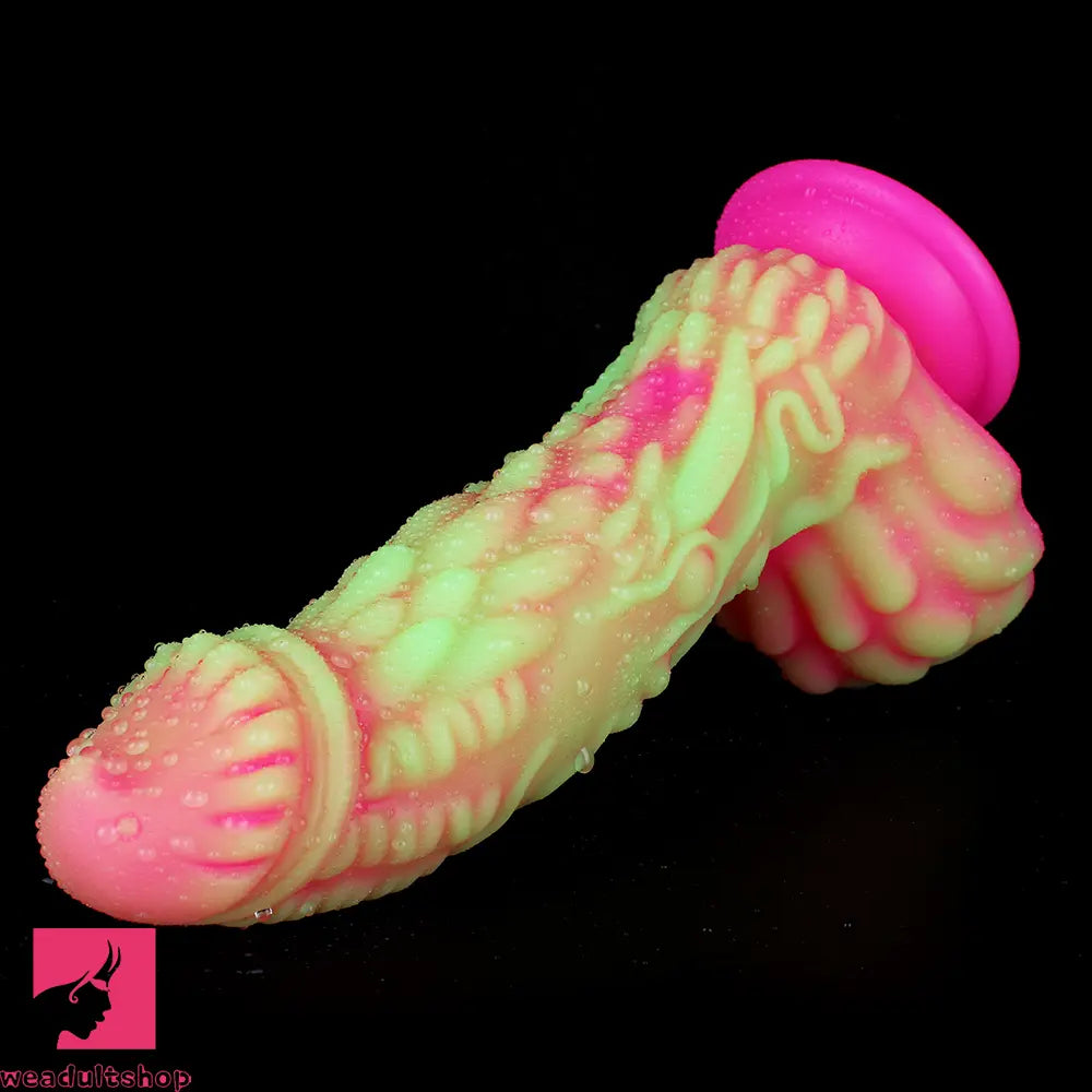 8.66in Dragon Monster Liquid Silicone Soft Big Dildo For Cock Pleasure