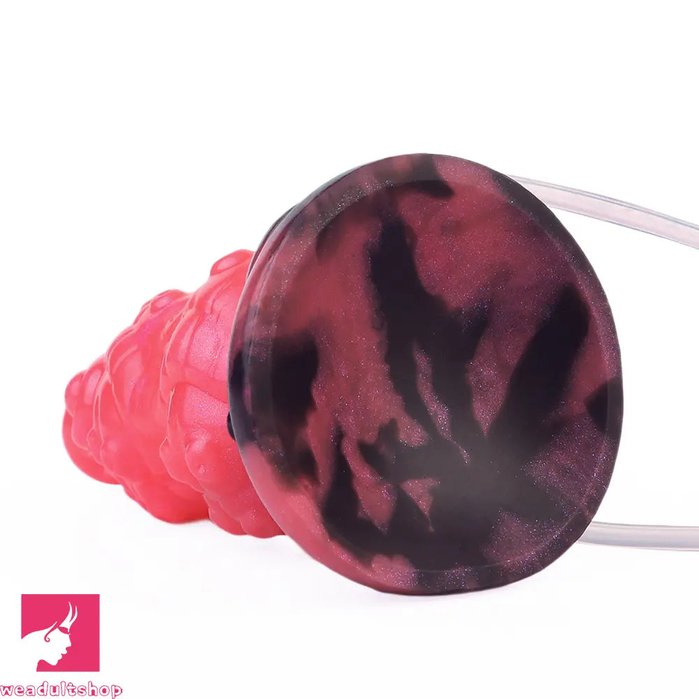 5.91in Fantasy Octopus Silicone Flexible Inflatable Spraying Water Dildo