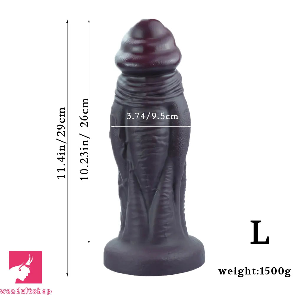8.66in 10.23in 11.9in Real Feeling Silicone Soft Big Dildo For Handsfree Play