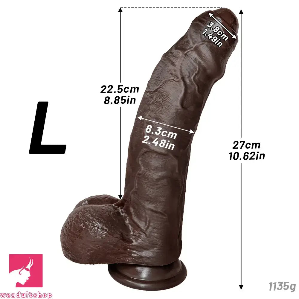 7.87in 9.25in 10.62in Uncut Foreskin Strap on Dildo Masturbation Cock Toy