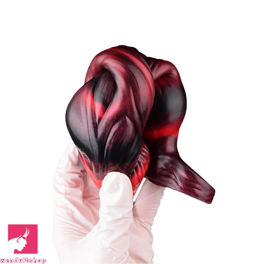 5.91in 7.17in Silicone Cock Sleeve Soft Vibrating Hollow Fantasy Penis Dildo