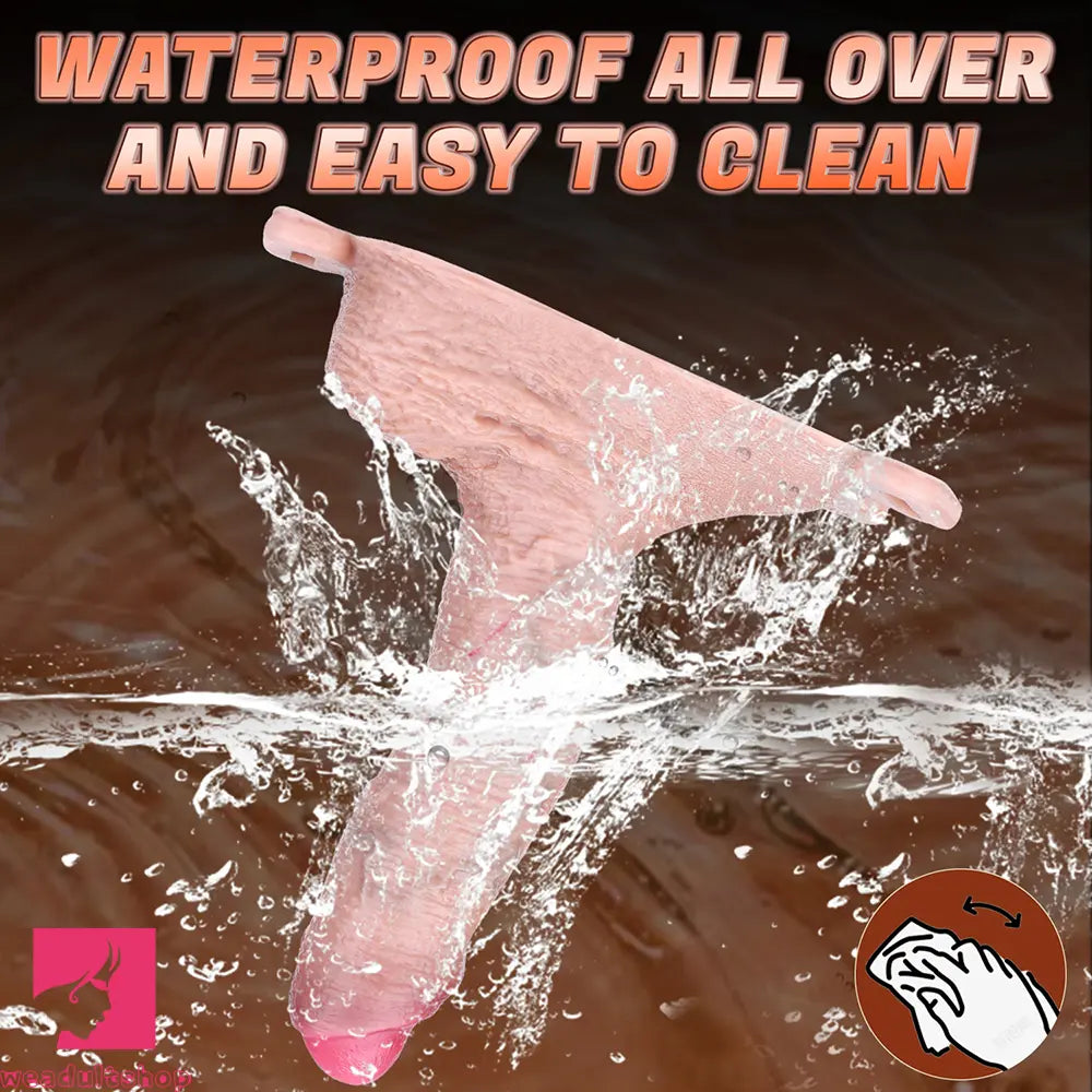 7.4in Strap on Penis Extender Cock Sleeve Dildo For G-Spot Anal Use Sex