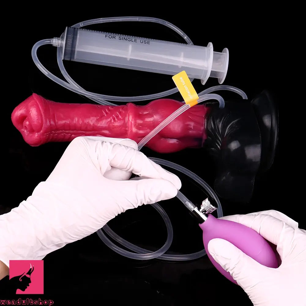 10in Horse Knot Silicone Soft Big Ejaculating Dildo G-Spot Stimulato Cock