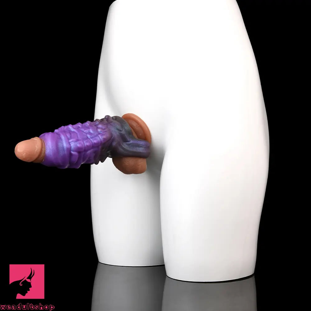 5.27in Dragon Beast Creature Fantasy Hollow Silicone Soft Dildo Sleeve