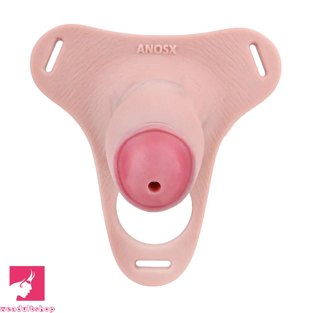 4.33in Strap on Chastity Dildo Wearable Realistic Cock Cage For Couples