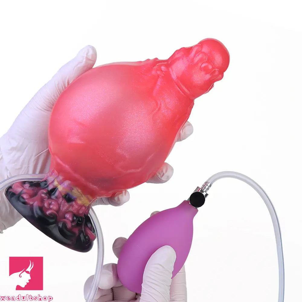 5.91in Fantasy Odd Silicone Soft Inflatable Spraying Water Dildo Sex Toy