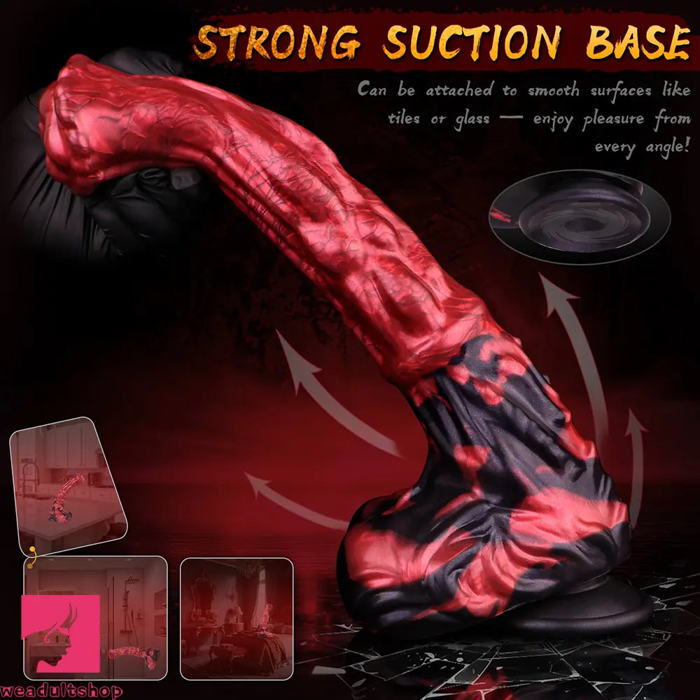 12.01in Horse Cock Dildo With Strong Suction Cup For Hands-Free Toy