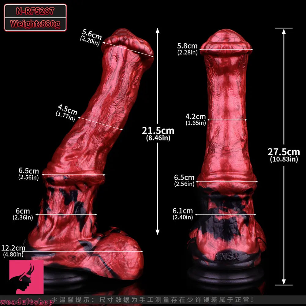 10.83in Horse Cock Dildo Soft Silicone Male Masturbator Adult Cock Toy