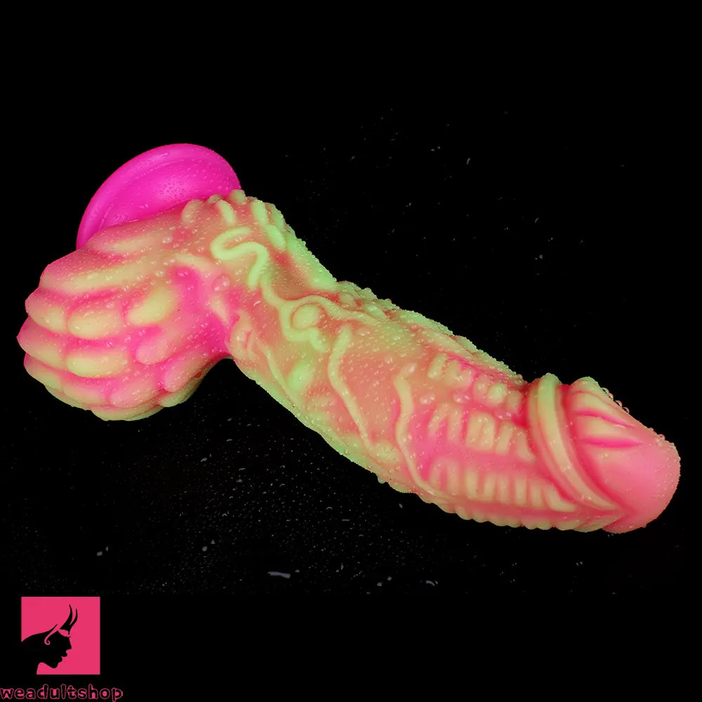 8.66in Dragon Monster Liquid Silicone Soft Big Dildo For Cock Pleasure