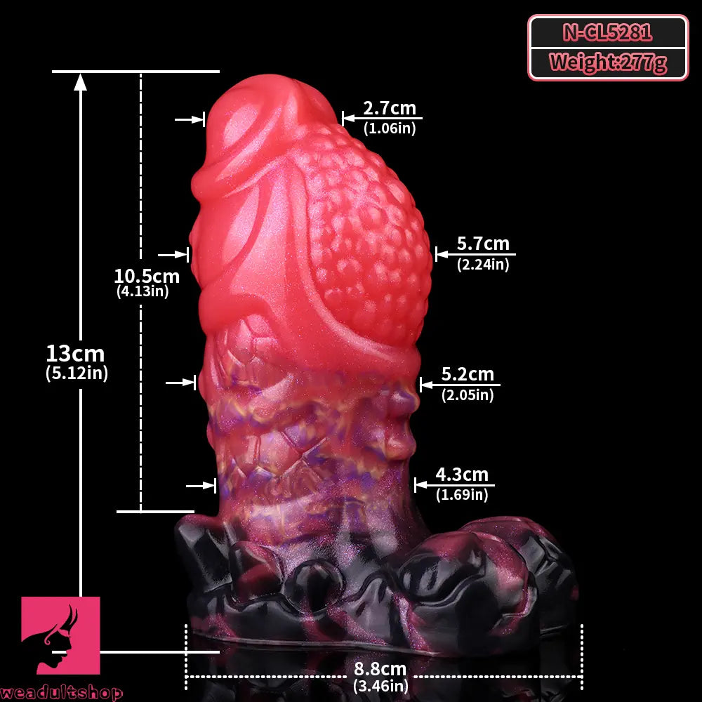 5.12in Fantasy Odd Silicone Soft Penis Dildo Sex Toy For Women Couples