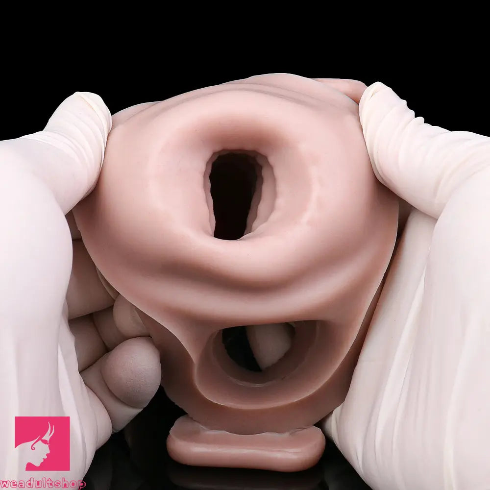 7.16in Strap on Penis Extender Uncut Cock Sleeve Dildo For G-Spot Anus