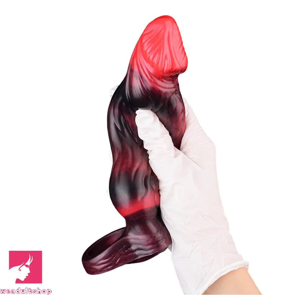 5.91in 7.17in Silicone Cock Sleeve Soft Vibrating Hollow Fantasy Penis Dildo