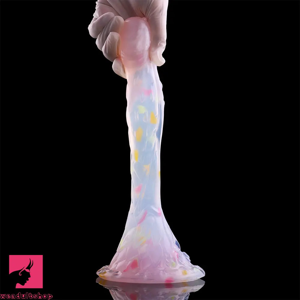 4.68in 5.9in 7.16in 8.26in Fantasy Spiked Silicone Soft Dildo With Key Chain