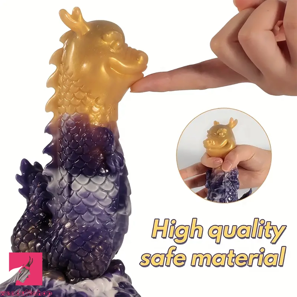 7.87in Realistic Silicone Dragon Dildo For G-Spot Stimulating Ball-Free