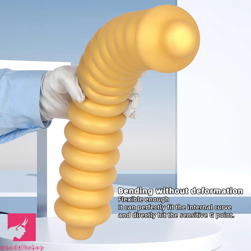 19.68in Silicone Long Large Double Head Threaded Fat Anal Plug Cock Dildo