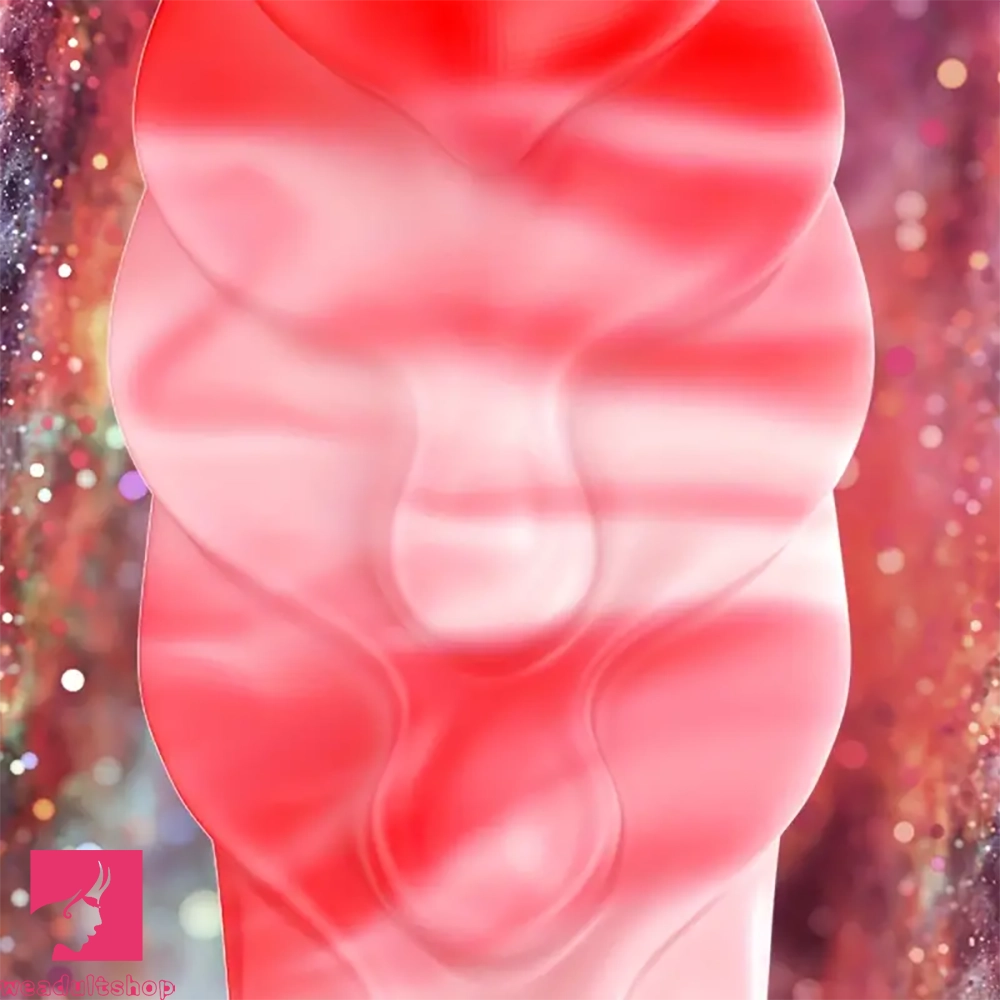 7.1in Big Fantasy Monster Dildo Liquid Silicone Tentacle Soft Anal Dilation