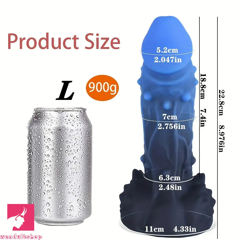 6.54in 7.68in 8.97in Soft Silicone Monster Spiked Dildo Thick Anal Odd Dildo