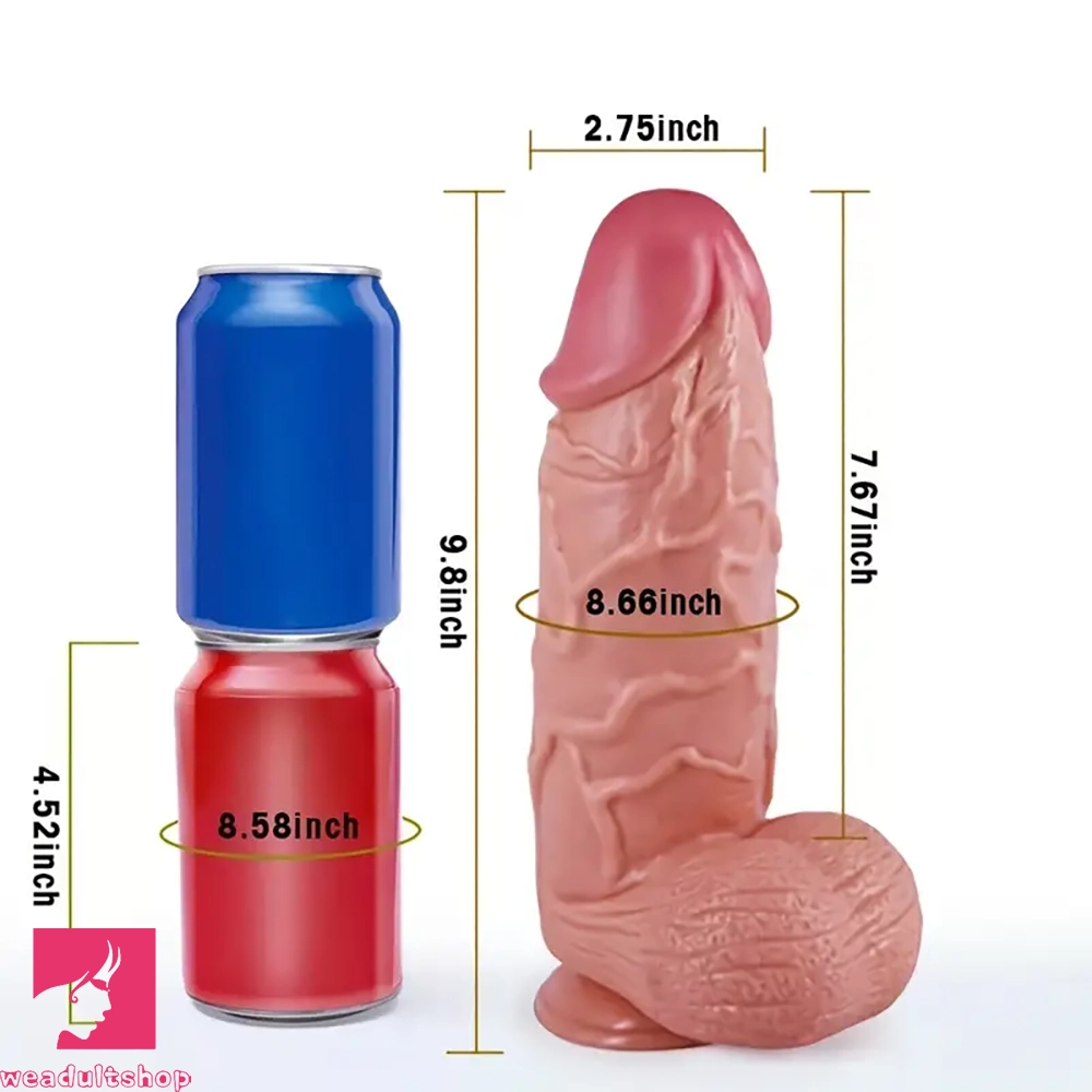 9.8in Huge Thick Dildo Suction Cup Big Realistic For Women Female Toy