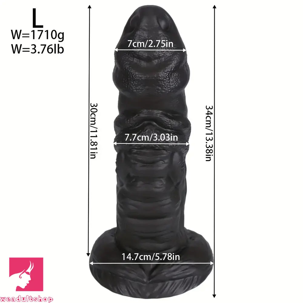 10.03in 11.41in 13.38in Monster Creature Fantasy Huge Lifelike PVC Dildo