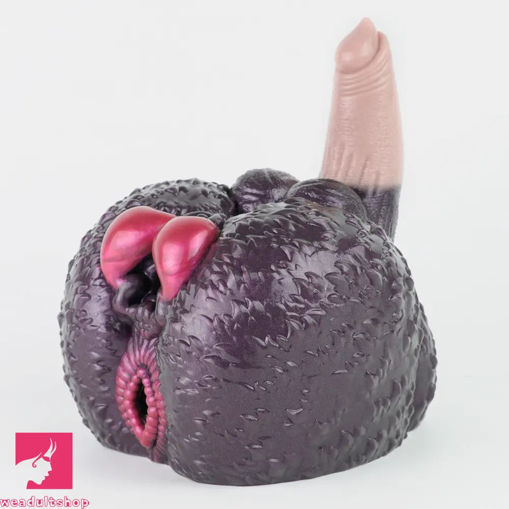 8.26in Dog Fantasy Silicone Dildo With Masturbator G-Spot Sensory Love