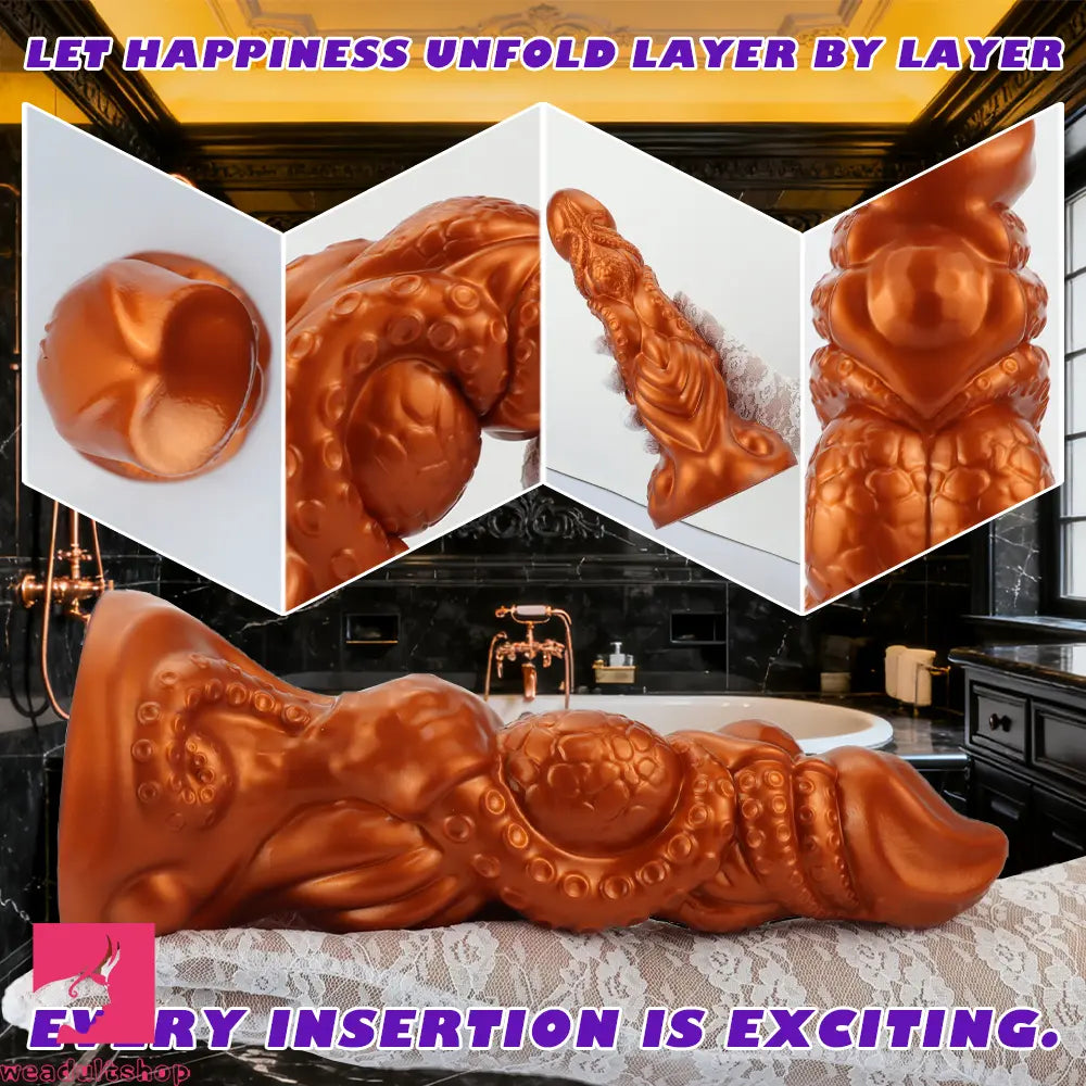 6.69in 9.05in 11.02in Dragon Tentacle Monster Silicone Butt Plug Solo Dildo