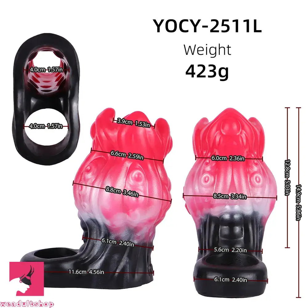4.4in 5.11in 5.86in Fantasy Tentacle Silicone Dildo Sleeve Crown Top Quality