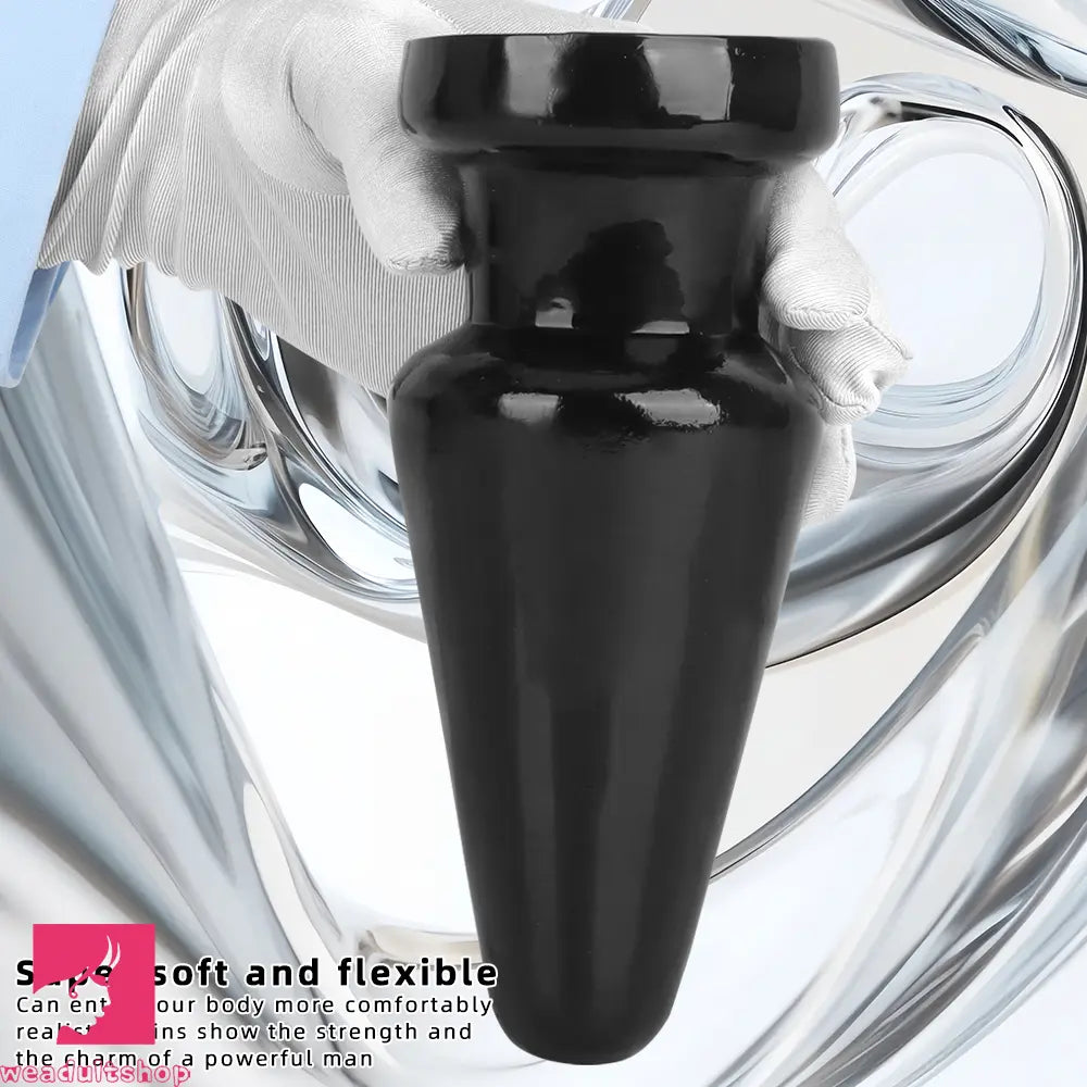 6.7in Black PVC Anal Plug Dildo For Woman Couples Masturbate Tough Sex