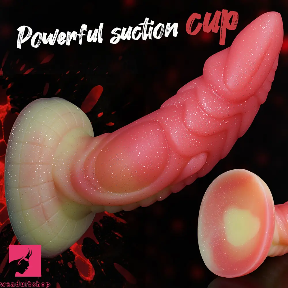 7.09in Odd-shaped Anal Plug Liquid Silicone Animal Monster Cock Dildo