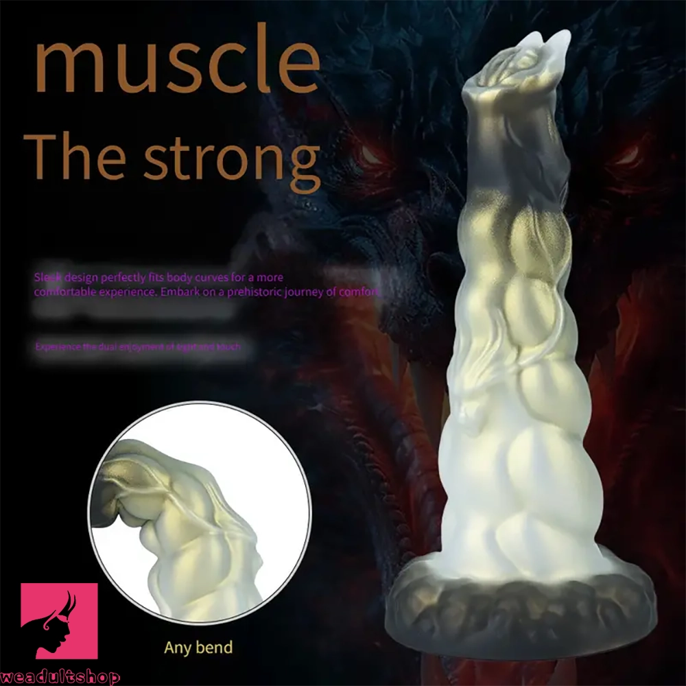 7.95in Hands-Free Monster Silicone Dilation Dildo With Strong Suction Cup