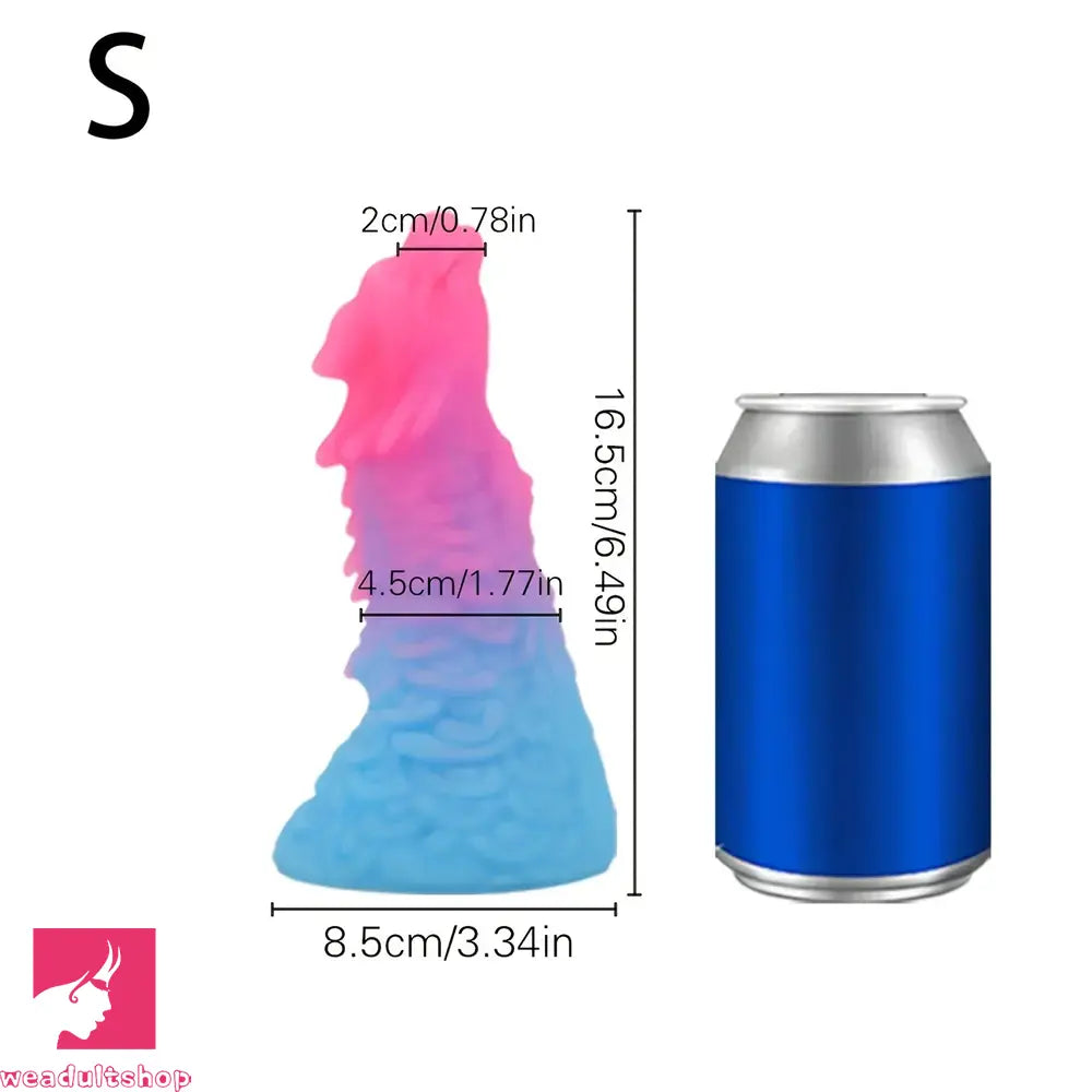 6.49in 7.67in 8.85in Special-Shaped Mixed Color Faucet Dragon Dildo