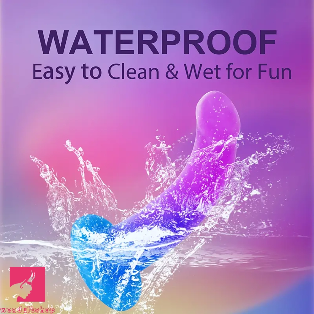 5.5in Soft Silicone Fantasy Dildo Flexible Anal Plug For Hands-Free Clit Play