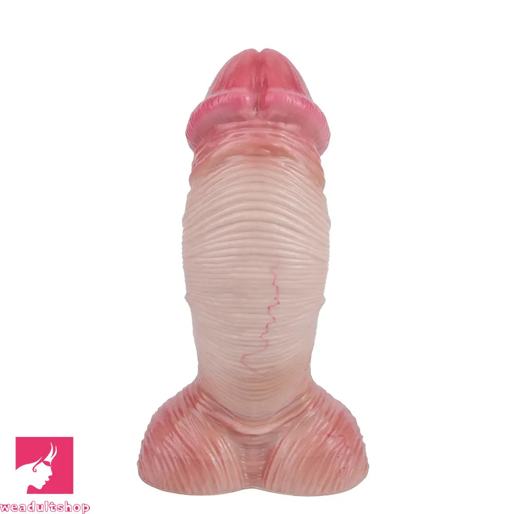9.17in Double Layer Silicone Soft Big Dildo For Anal Training Masturbation Toy