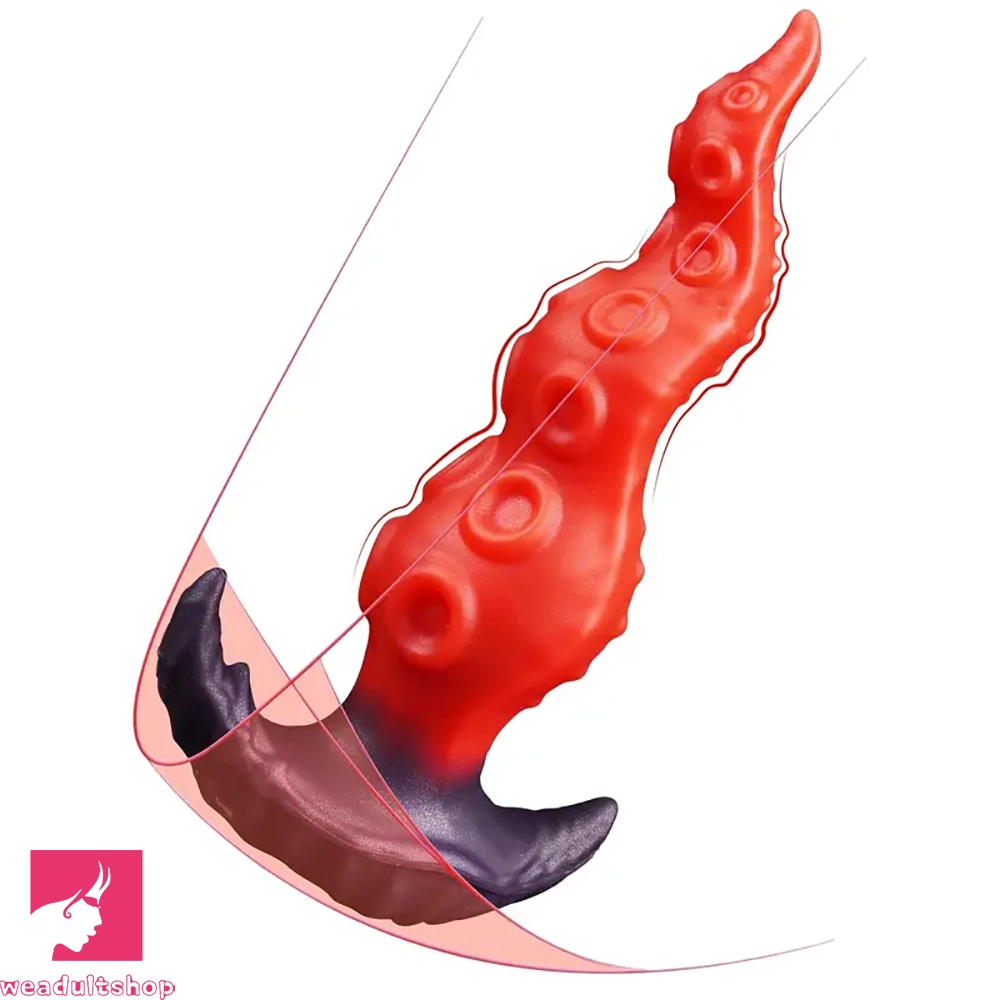 8.07in Wearable Fantasy Tentacle Butt Plug Silicone Monster Dildo