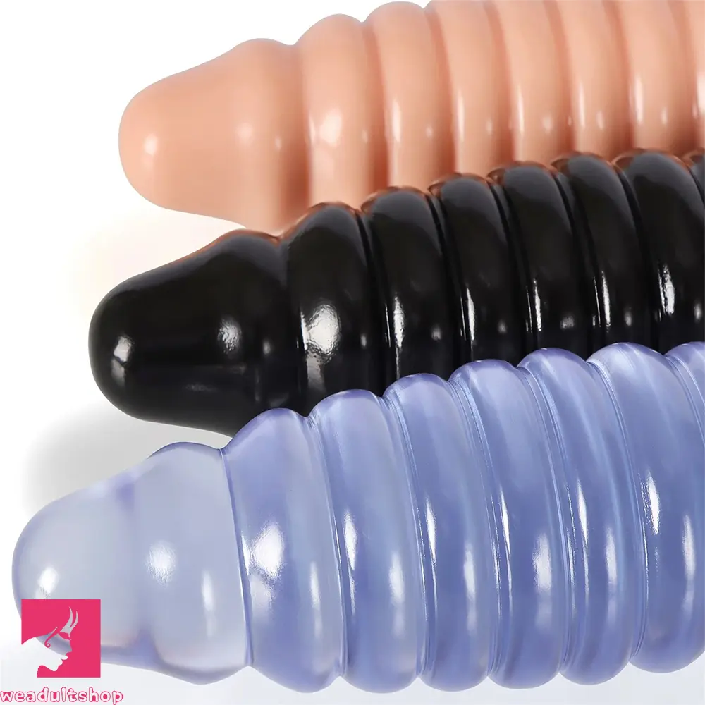 8.58in PVC Threaded Butt Plug Dildo with Suction Cup Prostate Couples