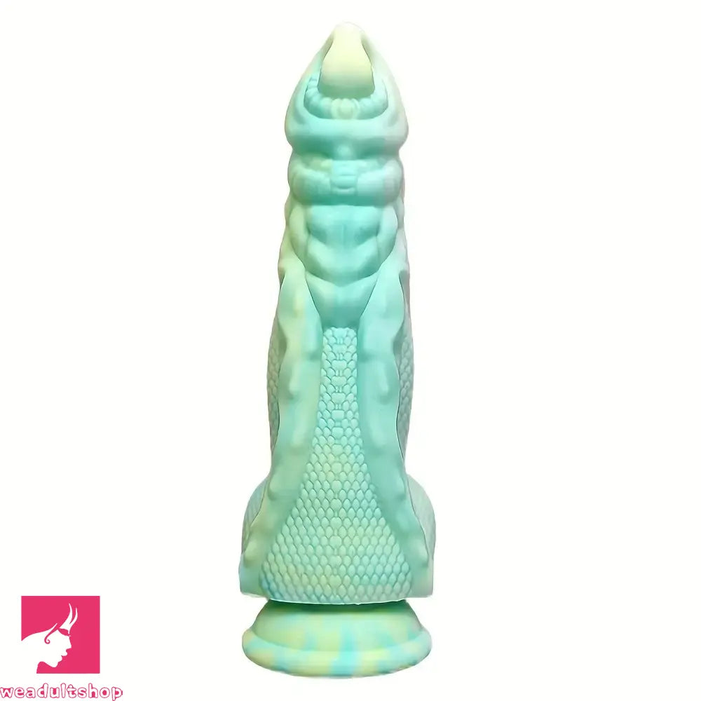 9.06in Fantasy Dragon Fantasy Monster Dildo Two Large Groove Design
