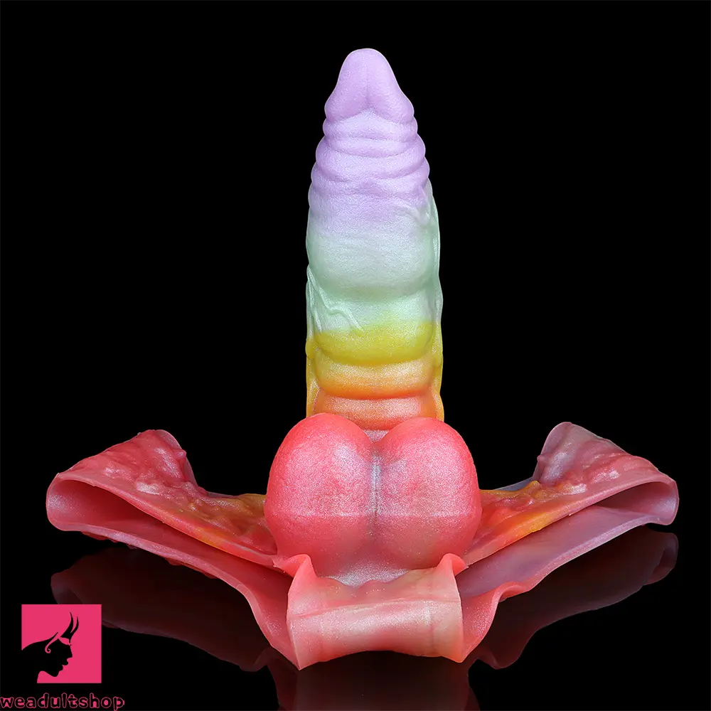 9.92in Sheath Strap on Dildo Silicone Monster Creature Cock Big Cock Dildo