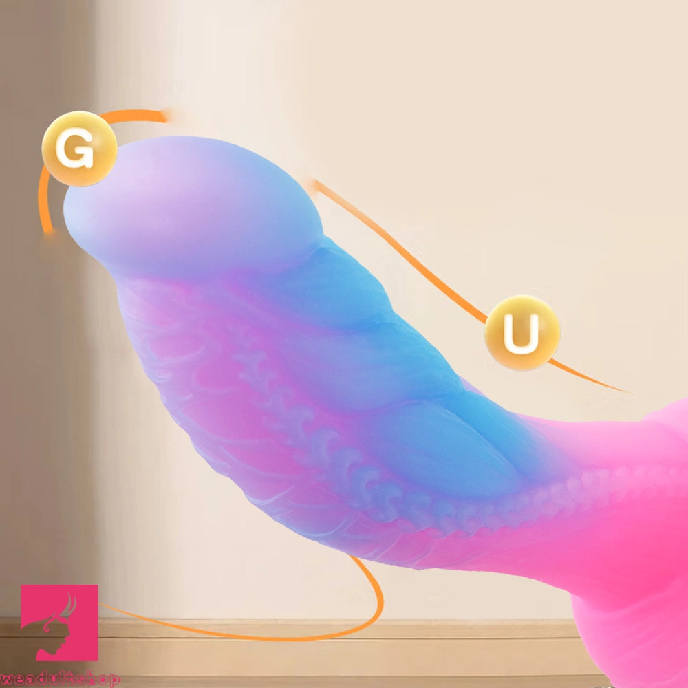 7.67in Luminous Silicone Soft Dragon Dildo For Women Penis Masturbation