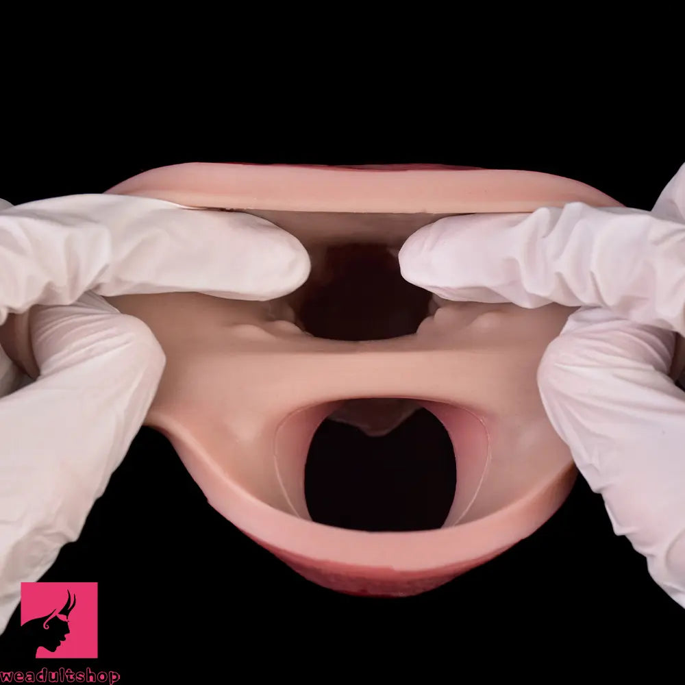 7.48in Vibrating Real Remote Silicone Hollow Dildo Sleeve Penis Extender