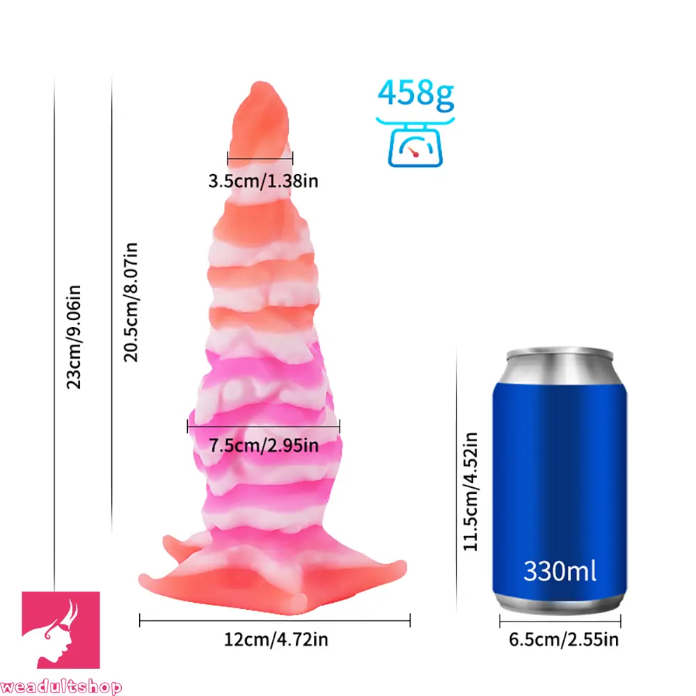Silicone Realistic Fantasy Colorful Monster Soft Cock Dildo For Men Sex